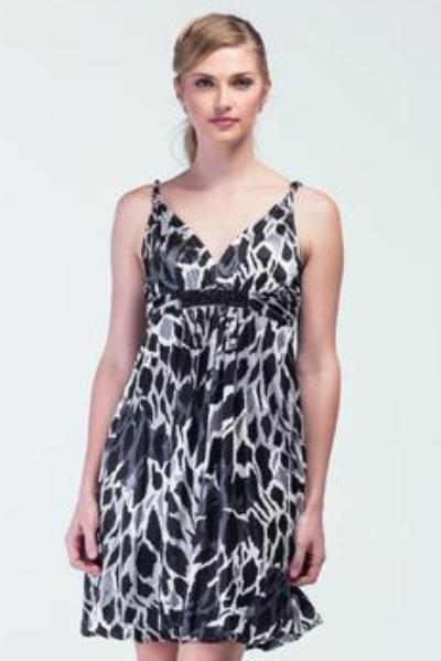 Speech Less Monochrome Swing Dress - Women Dresses - yz-buyer.myshopify.com