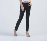 Nix Leather Look Skinny Jeans - Charcoal Black - Women Jeans - yz-buyer.myshopify.com