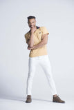 Skinny Fit AKM Brand Jeans - White - Mens Jeans - yz-buyer.myshopify.com