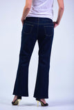 Oririn Regular Fit Worn out Jeans - Royal Blue - Women Jeans - yz-buyer.myshopify.com