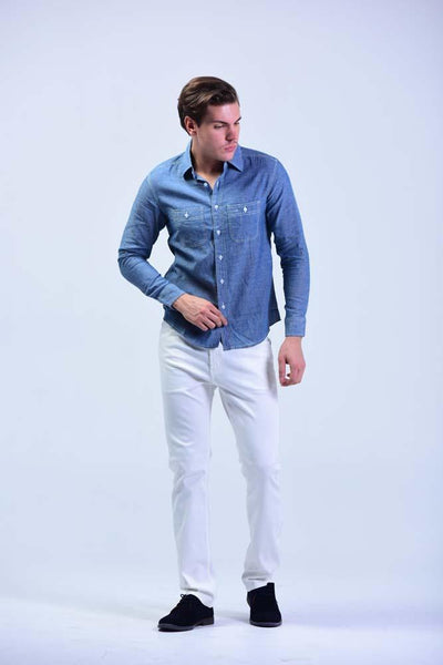 Soisam Smart Casual slim-fit Full Sleeve Shirt - Men Shirts - yz-buyer.myshopify.com