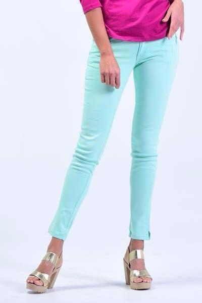 Malharia Nacional Slim Fit Women Jeans - Radium Lime Green - Women Jeans - yz-buyer.myshopify.com