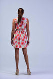 Off White Floral Print Skater Dress - Women Dresses - yz-buyer.myshopify.com