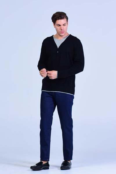 P&B Stretch denim Regular Fit Jeans Navy Blue - Mens Jeans - yz-buyer.myshopify.com