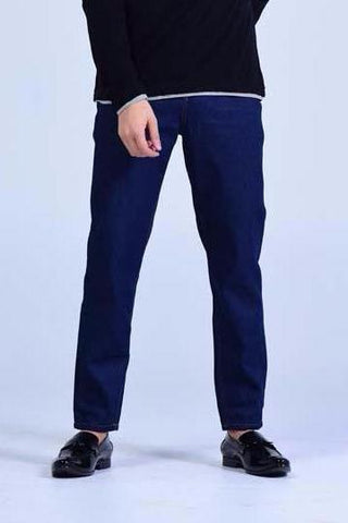 P&B Stretch denim Regular Fit Jeans Navy Blue - Mens Jeans - yz-buyer.myshopify.com