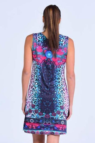 Weyni Floral Print Embellished Shift Dress - Women Dresses - yz-buyer.myshopify.com