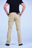 Kayden.K California Skinny Fit Jeans - Khaki - Mens Jeans - yz-buyer.myshopify.com