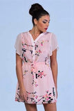 Peach Sakura Blossoms Summer Dress - Women Dresses - yz-buyer.myshopify.com