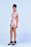 Peach Sakura Blossoms Summer Dress - Women Dresses - yz-buyer.myshopify.com