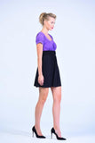 Speechless Mauve& Black Knit Skater Dress - Women Dresses - yz-buyer.myshopify.com