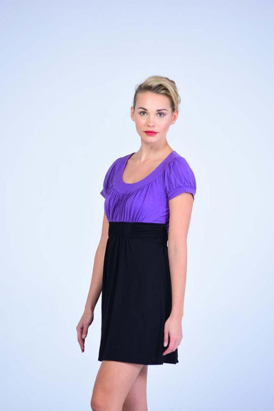 Speechless Mauve& Black Knit Skater Dress - Women Dresses - yz-buyer.myshopify.com