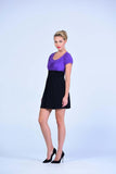 Speechless Mauve& Black Knit Skater Dress - Women Dresses - yz-buyer.myshopify.com