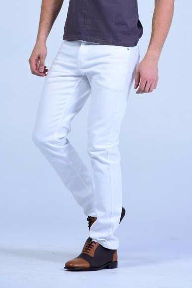 Victorious Taper Fit Jeans - White - Mens Jeans - yz-buyer.myshopify.com