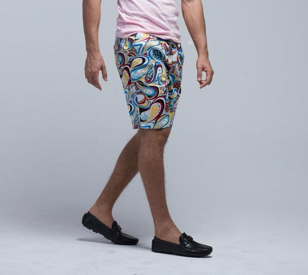 Multi Print Beach Bermudas - Men Shorts - yz-buyer.myshopify.com