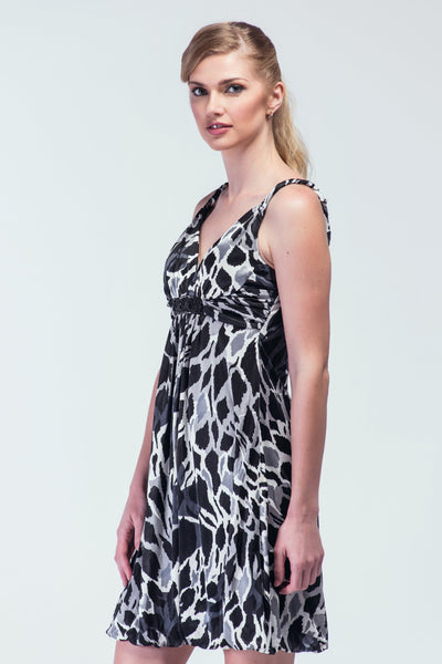 Speech Less Monochrome Swing  Dress - Women Dresses - yz-buyer.myshopify.com