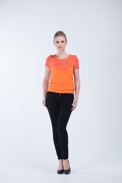 Lemiler Orangina Appliquu00e9 work  Top - Women Tops - yz-buyer.myshopify.com